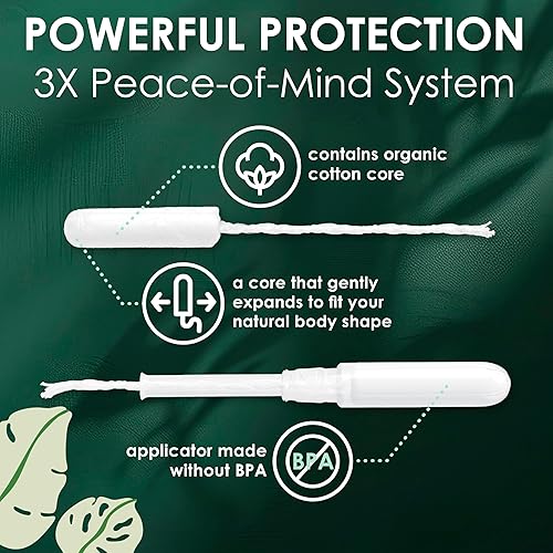 Miniatura 3 de L. Tampones de algodón ligero/absorción regular Multipack, contiene un núcleo de algodón orgánico, hecho sin pesticidas sintéticos ni fragancias, 84