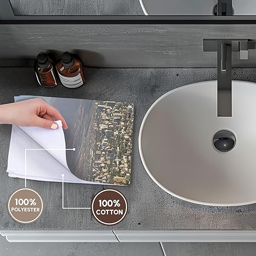 Miniatura 4 de 3D Rose Chile Santiago de San Cristóbal Hill-Sa05 Kwi0023-Kymri - Toalla de marchitamiento, 15 x 22 pulgadas, color blanco