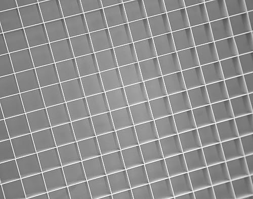 Miniatura 6 de Cubo Core Eggcrate Rejilla de filtro de aire de retorno para filtro de 1 pulgada, aluminio, blanco Dimensiones exteriores 1.75 x 1.75