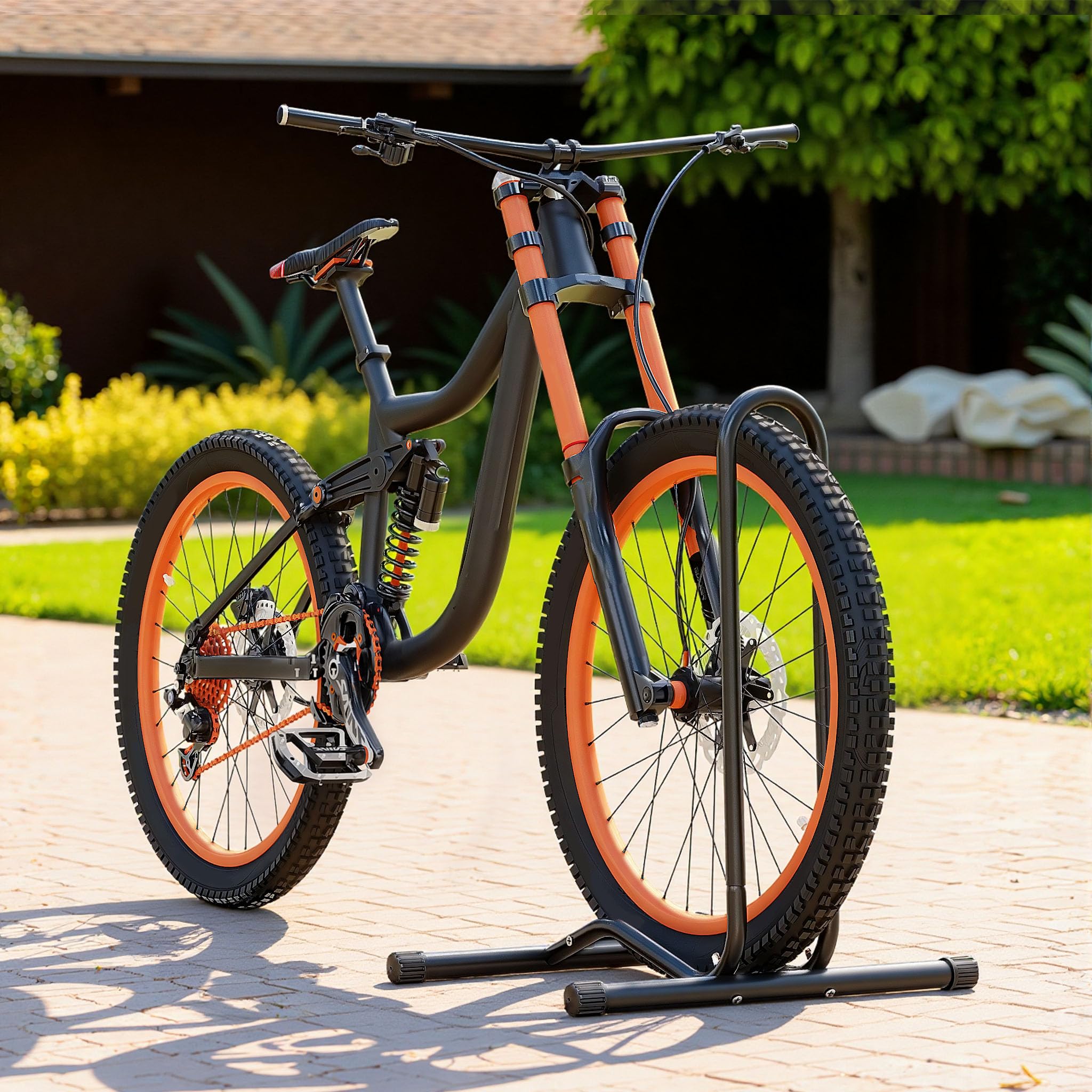 Mobilny stojak rowerowy na 1 rower o szerokości koła 60mm uchwyt serwisowy montażowy itp.