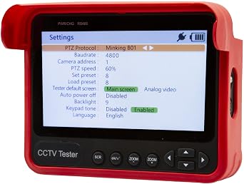 Triplett 8064 CamView Analog Ruggedized HD Camera Tester | HD Camera Tester - SD Analog, AHD 2.0, HD-CVI 3.0, HD-TVI 3.0