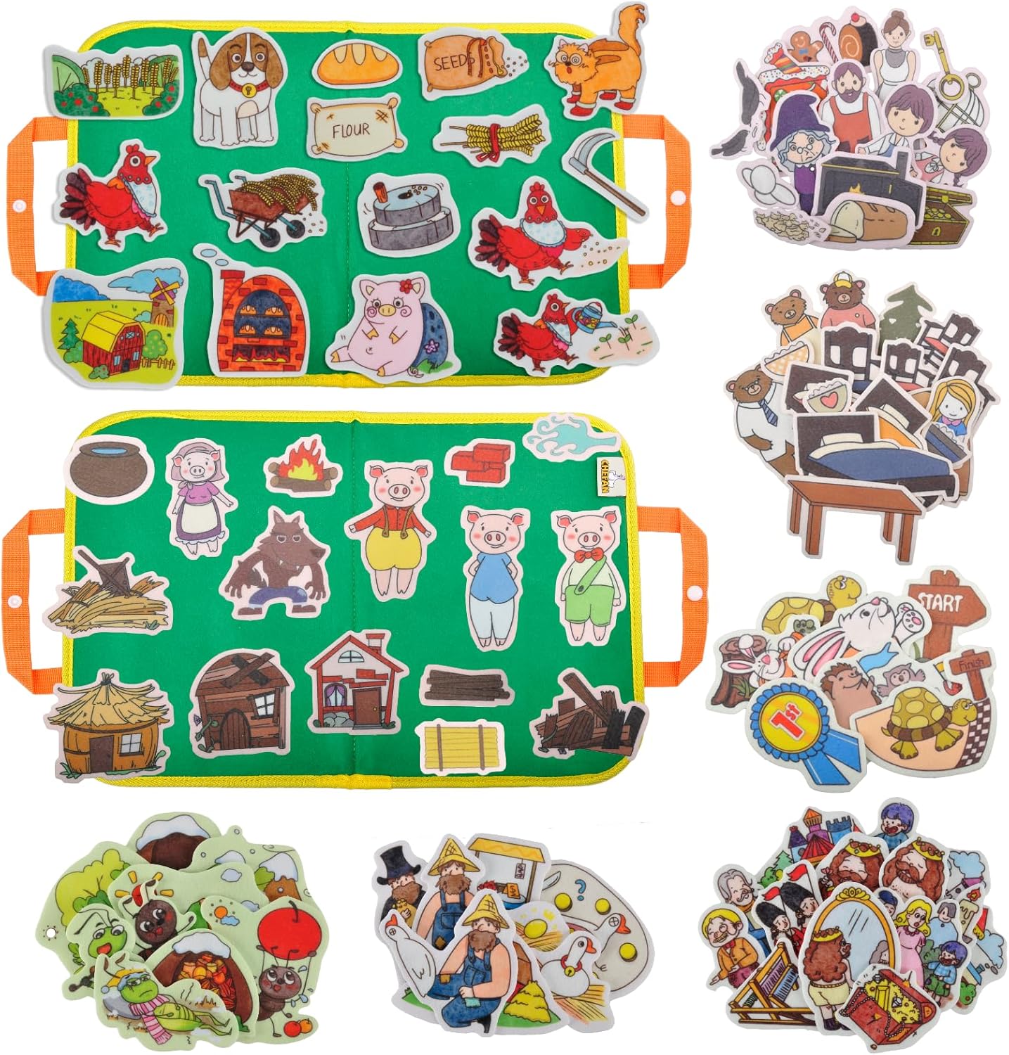 CHEFAN 8 Pack Felt Board Stories Set, Flannel Board Stories