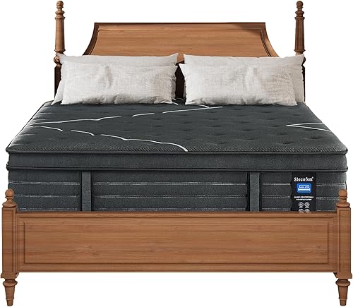 Colchón Híbrido Extra Firme, Soporte de Pared con Espuma, Aislamiento de Movimiento, Alivio de Presión (King)