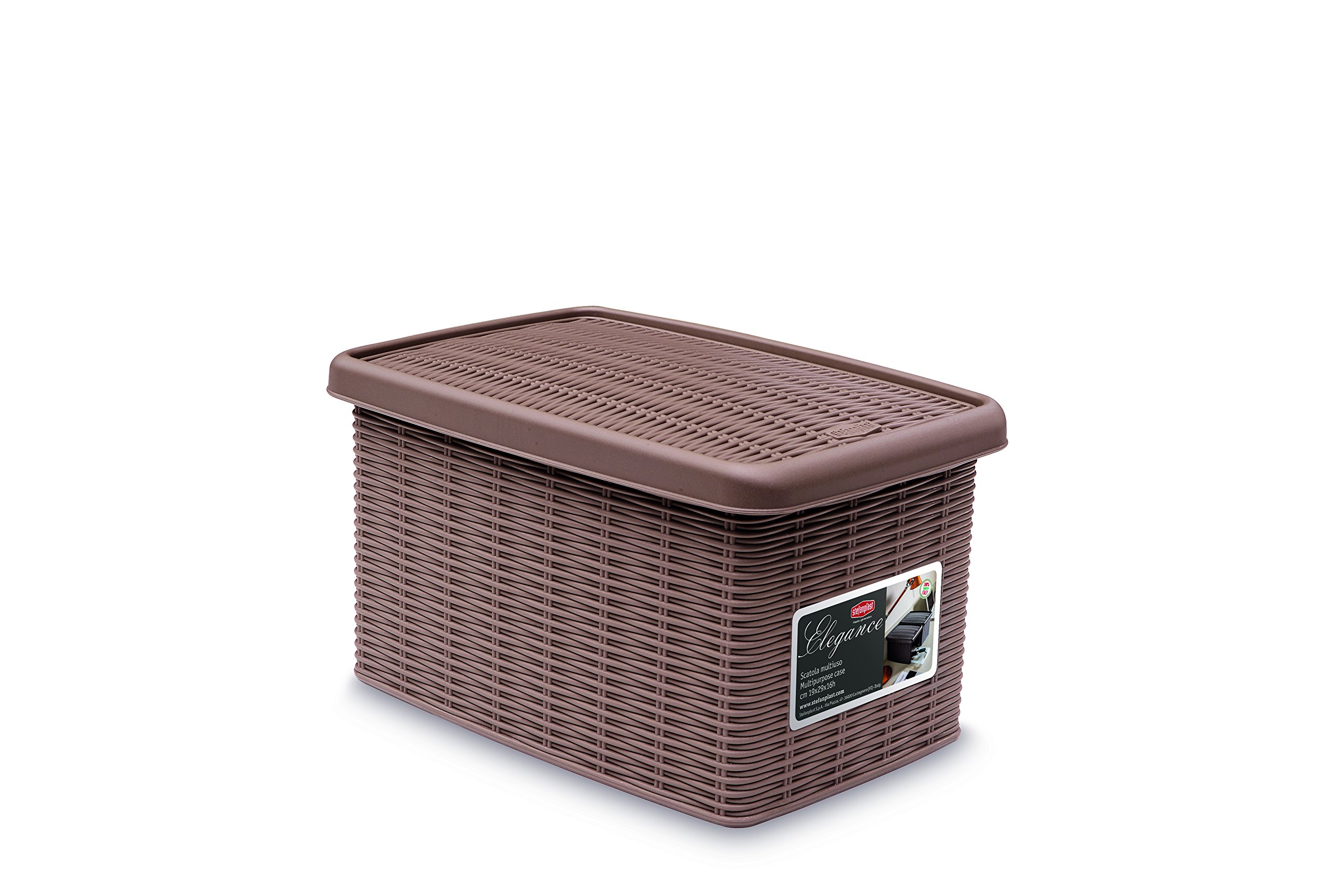 Stefanplast "Elegance" Storage Box, Dove Grey, 19 x 29 x 16 cm