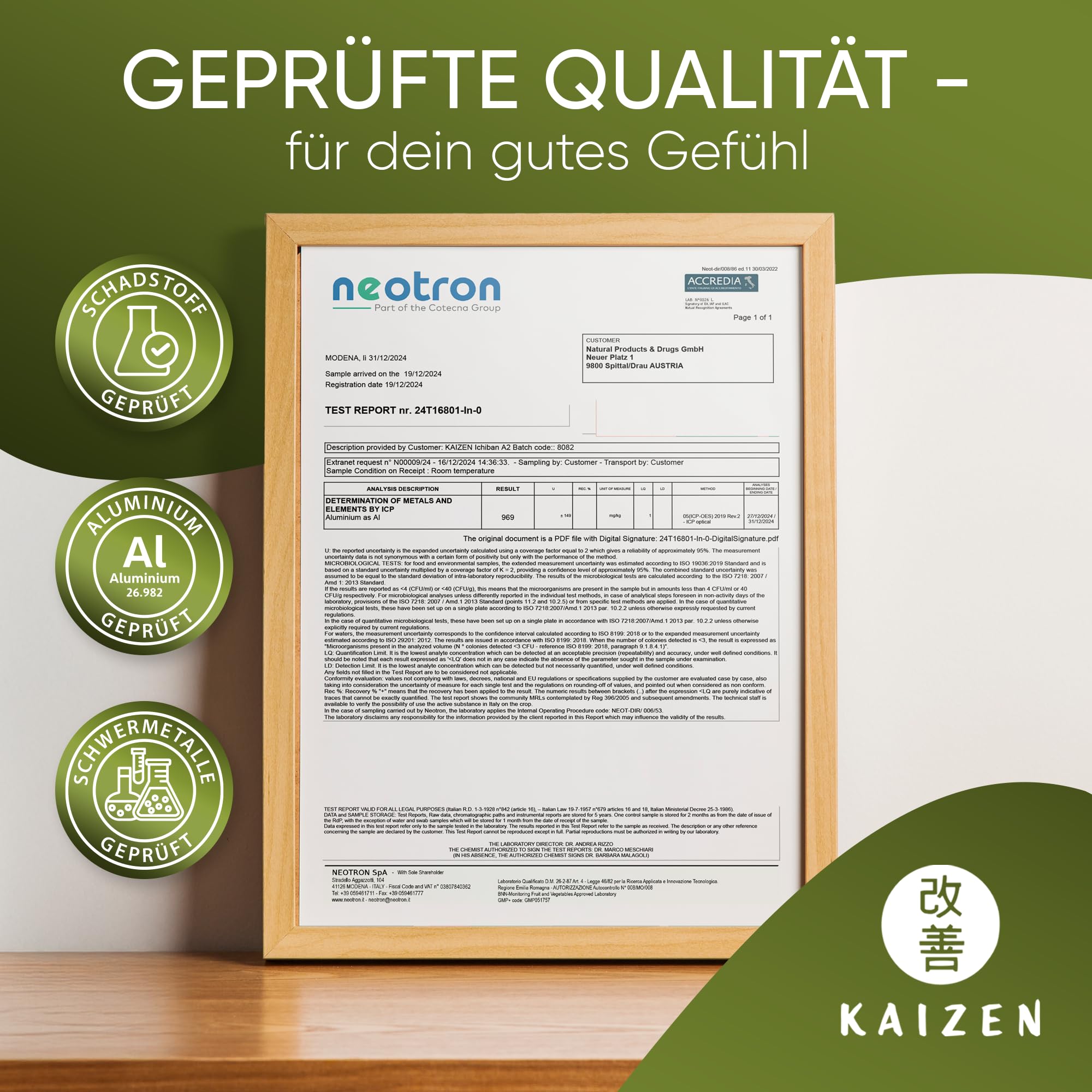 Kaizen - Bio Matcha-Tee "Tanoshī" - Tezumi Contest Grade - 35 Tage Tana-Beschattung - Direktimport aus der Präfektur Kagoshima/Japan - 30g Dose mit UV & Sauerstoffschutz