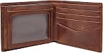 Fossil Men's RFID Flip ID Bifold Wallet, Black One Size