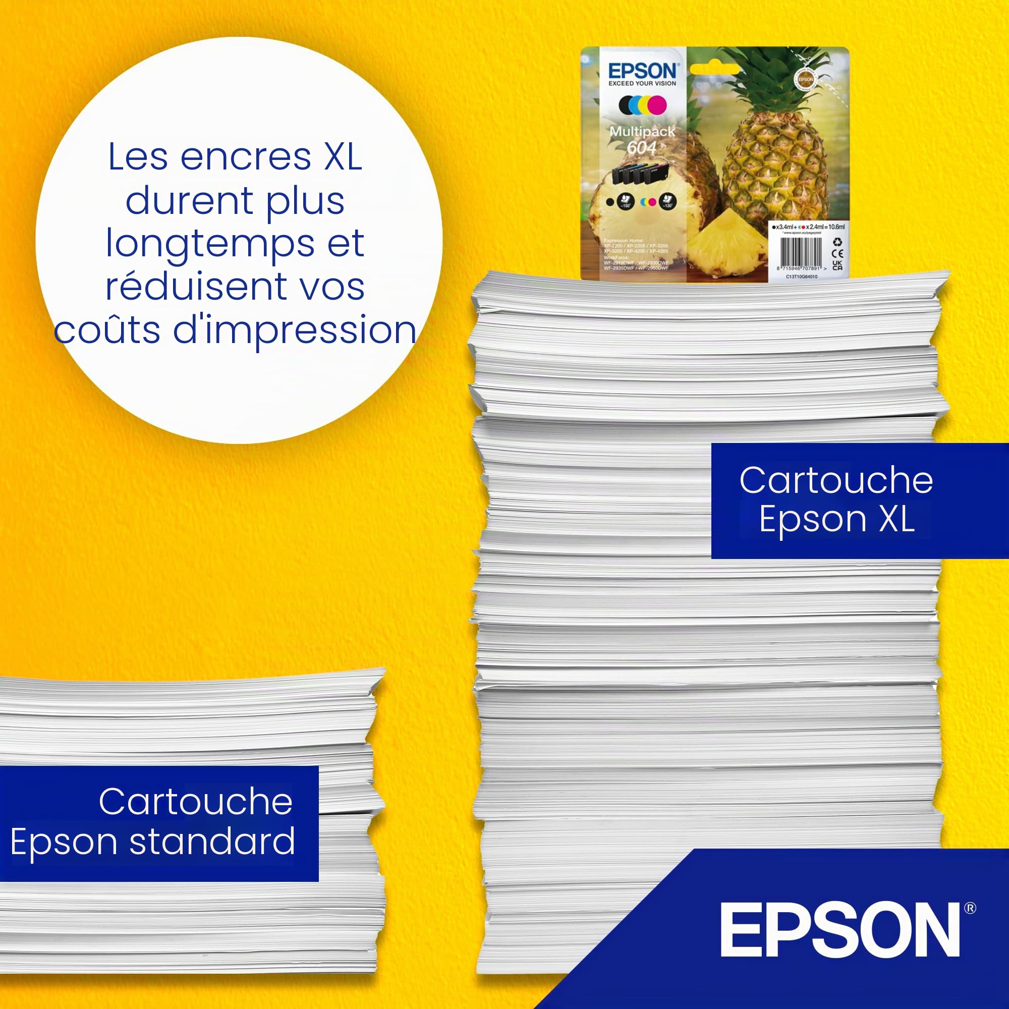 Epson 604xl Multipack - Confezione Da 4 - Xl - Nero, Giallo, Ciano, Magenta