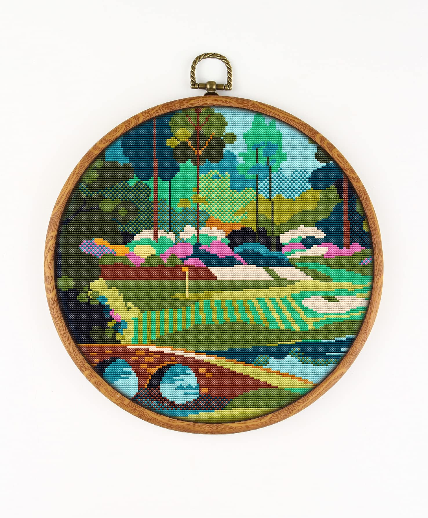 Augusta National Golf Course CS1222 - Counted Cross Stitch Pattern. Only Printed Pattern Inside. No Fabric, Threads, Needles, Hoops.