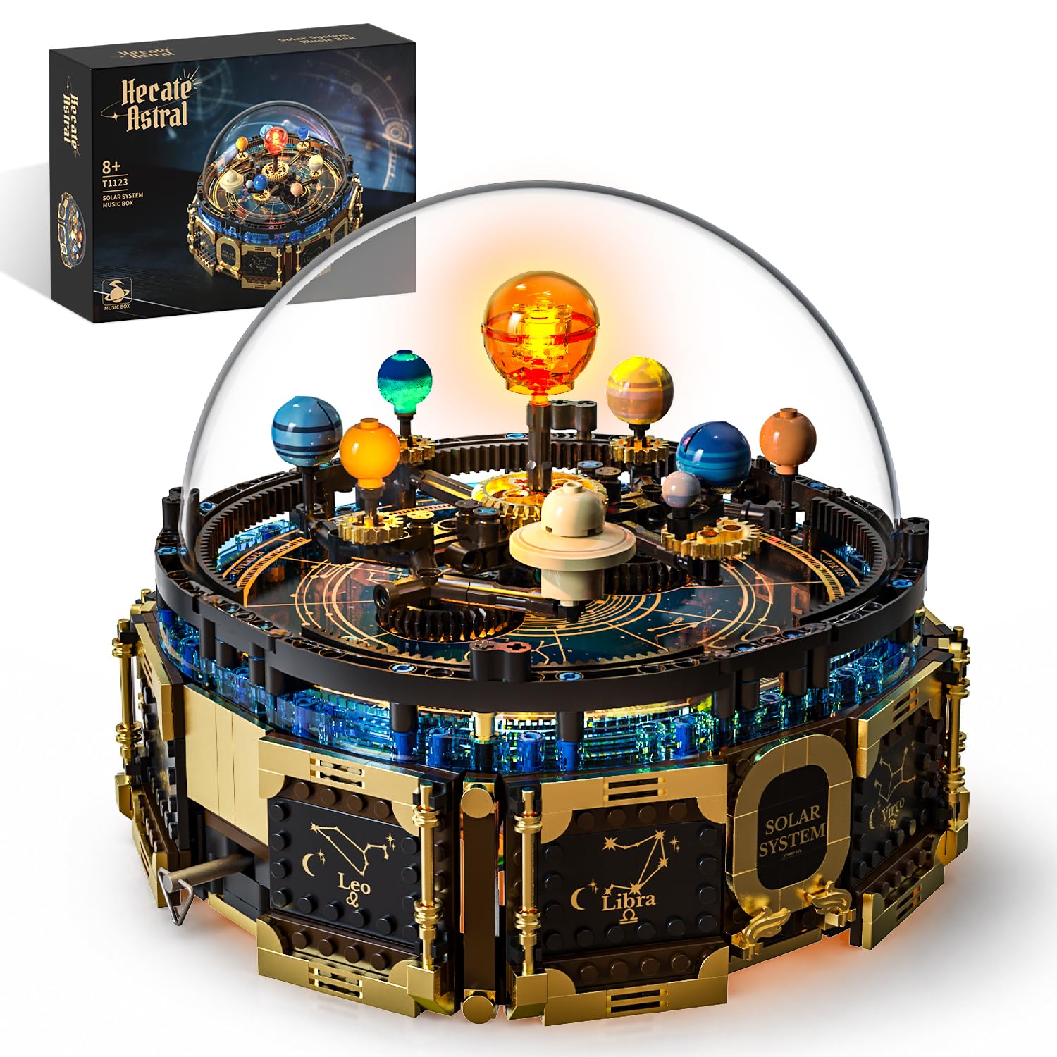 Technic Sistema Solare per Bambini Ragazzi 6-10+ con Musica, 989 Pezzi | Con LED, 8 pianeti, costellazioni e motivi mensili. Regalo perfetto per ragazzi da 7 a 12 anni, adatto per compleanni