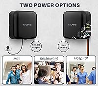 Vista 7 de Alpine - Secador de manos automático comercial - Secador de manos de aire de alta velocidad para el hogar, restaurante, baño y zonas de alto Negro