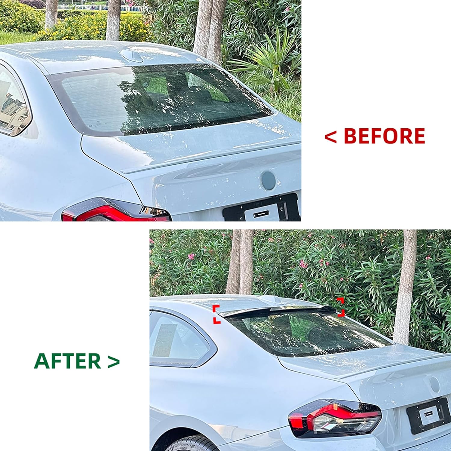 Rear Trunk Splitter Roof Wing For BMW G42 2 Series G87 Coupe M240 M2 2022-2025 Black