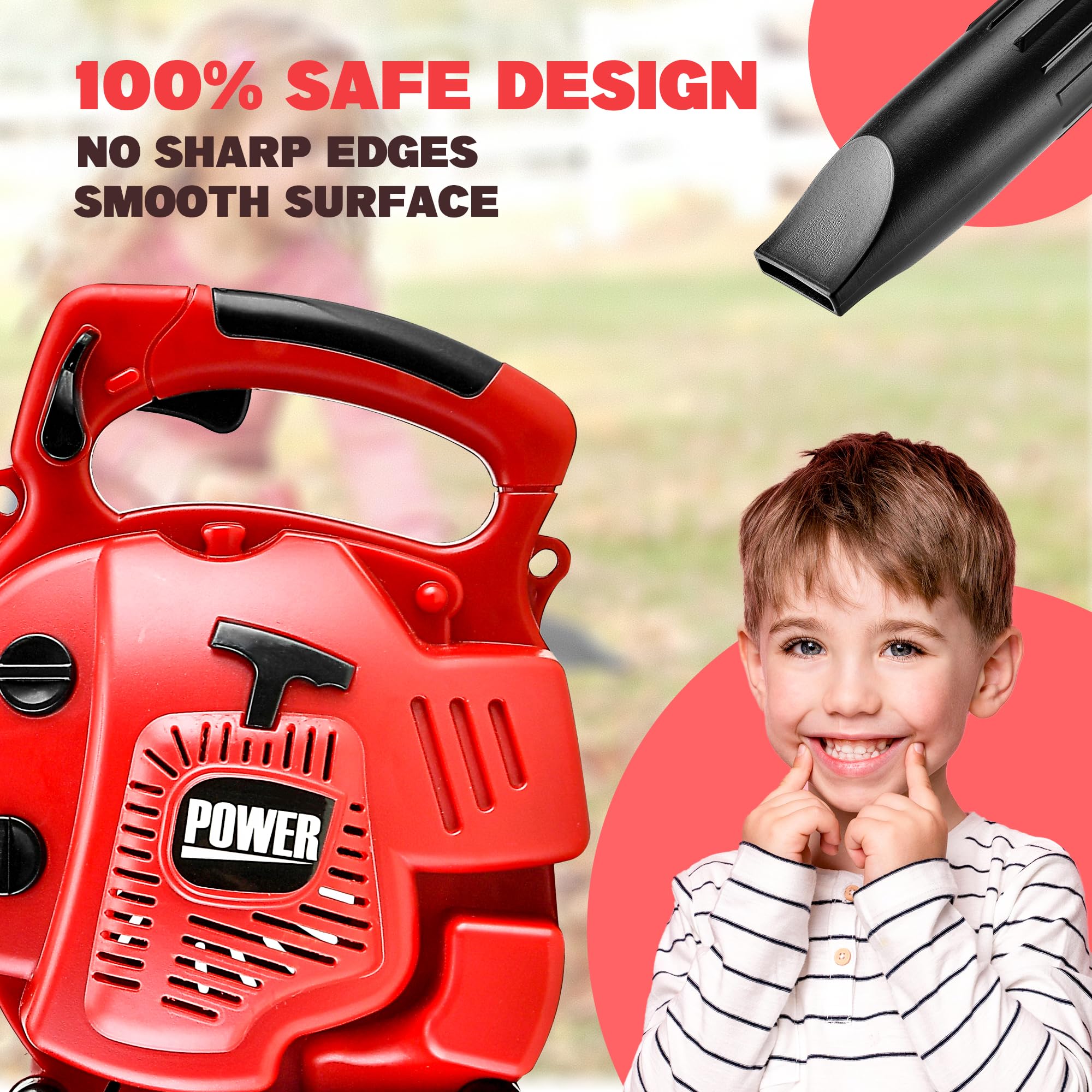 Kids Leaf Blower Pretend Play Series Outdoor Power Tool Toy Leaf