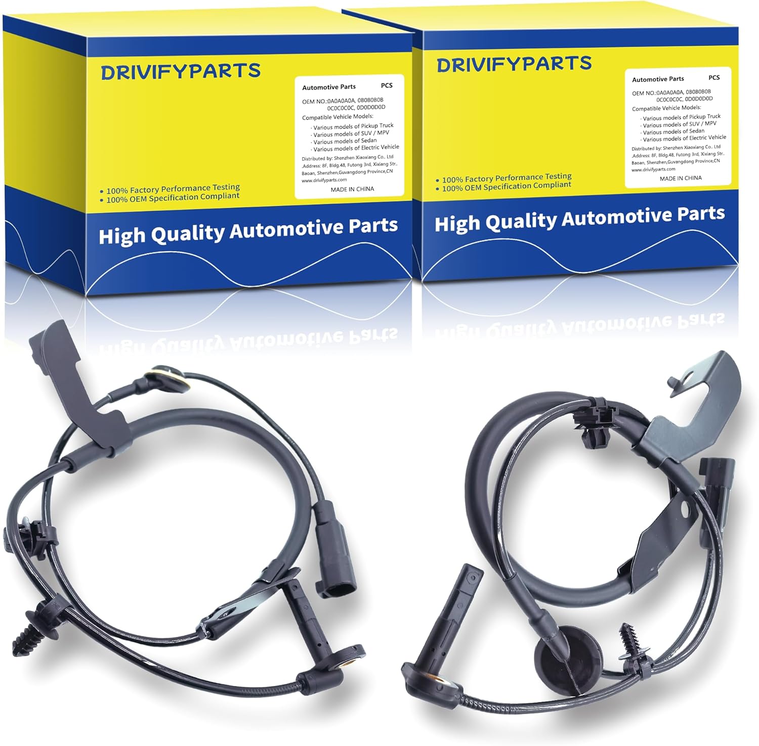 ABS Wheel Speed Sensor Front Left & Right Fit for Dodge Journey 2009-2020, Dodge Avenger 2008-2014, Chrysler Sebring 2007-2010, Chrysler 200 2011-2014, ALS2408 05085823AB (2PCS)