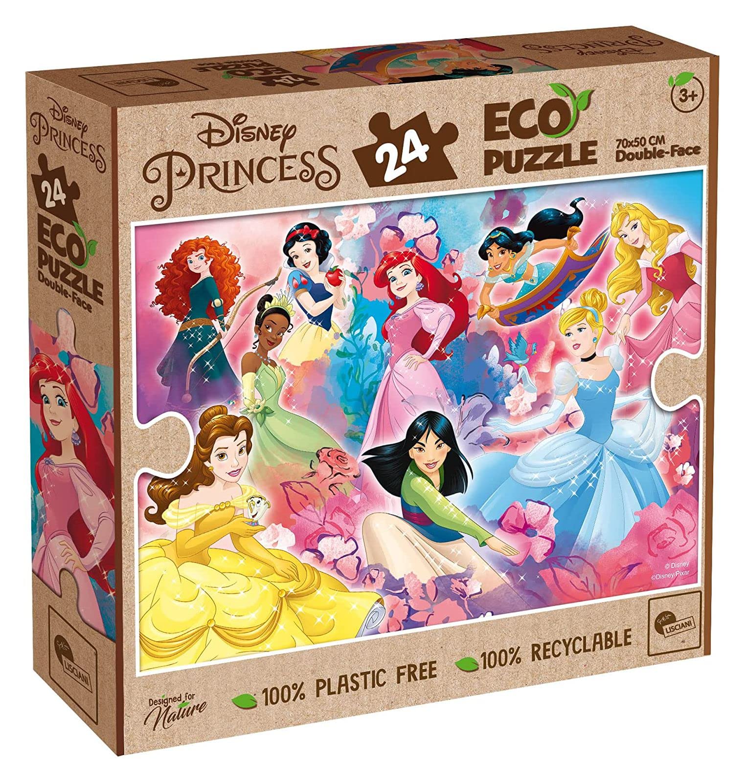 Amazon.com: Liscianigiochi 91829 Disney Eco Puzzle Df Princess 24