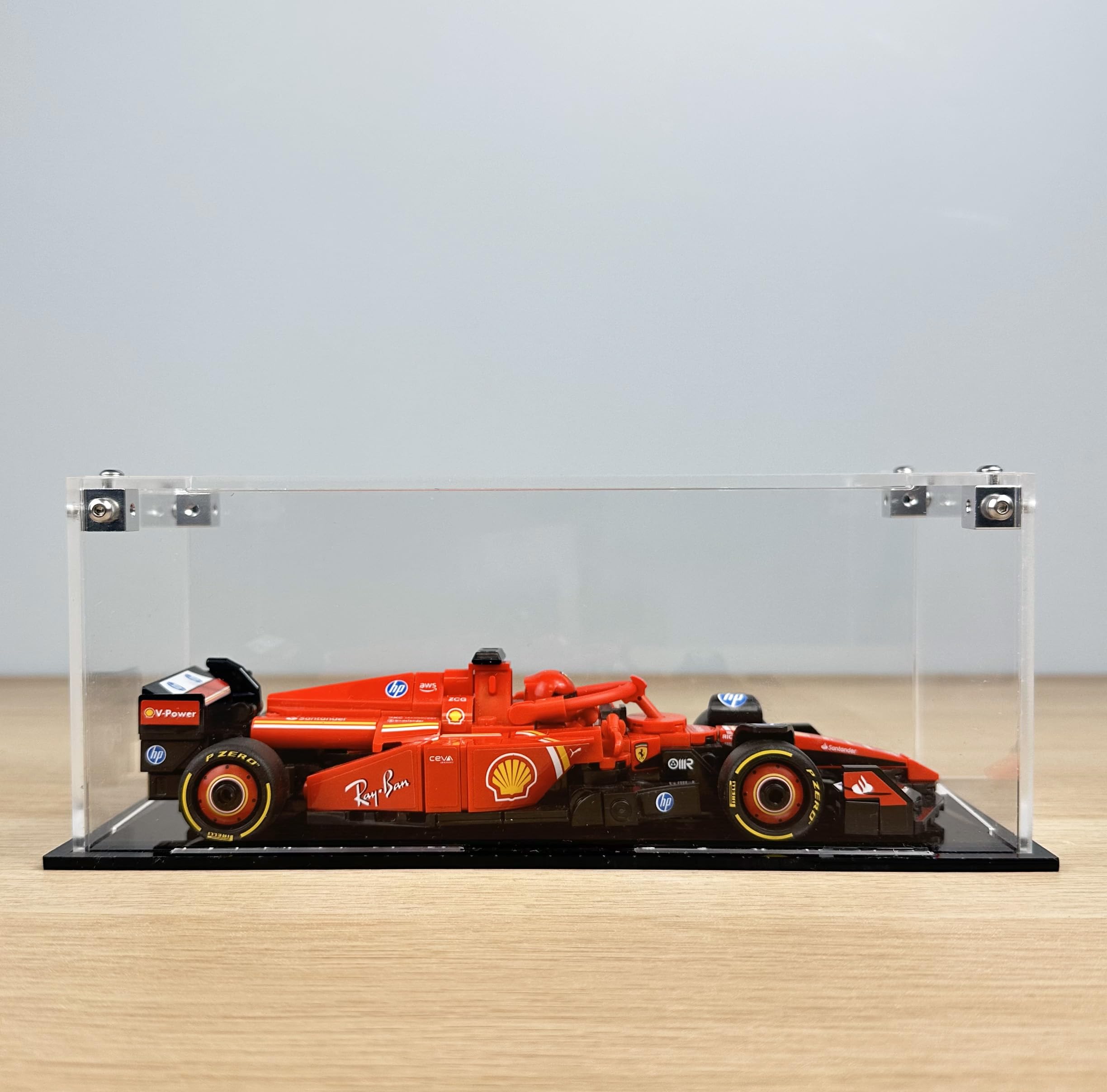 Brick Nest Acrylic Display Case for LEGO Speed Champions F1 Car, Clear - Image 2