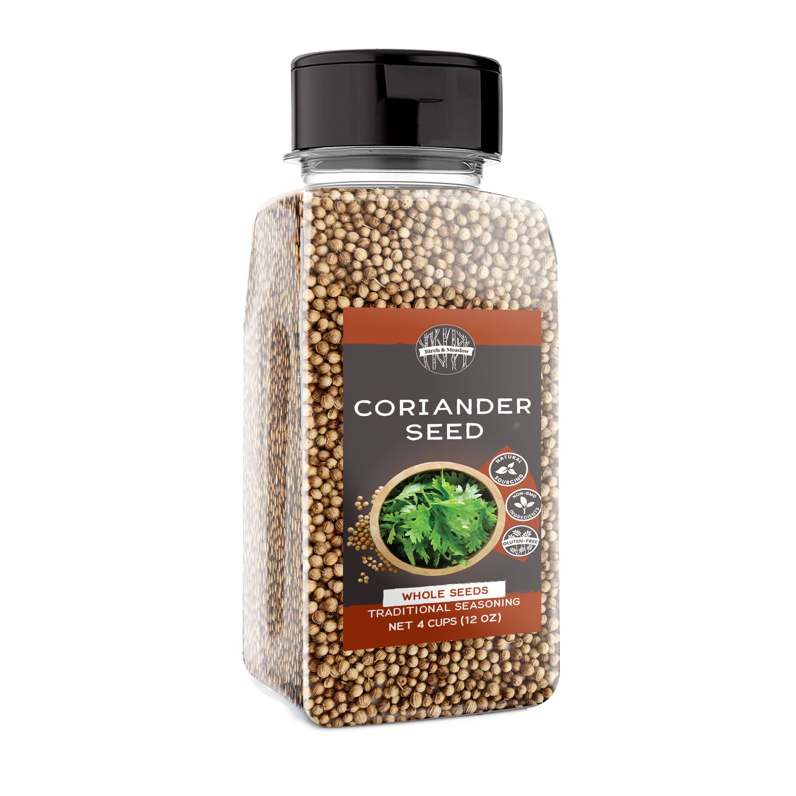 Birch & Meadow 4 Cups of Coriander Seeds, Sweet Tasting Spice