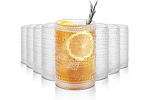 15oz Hobnail Drinking Glasses Set of 8