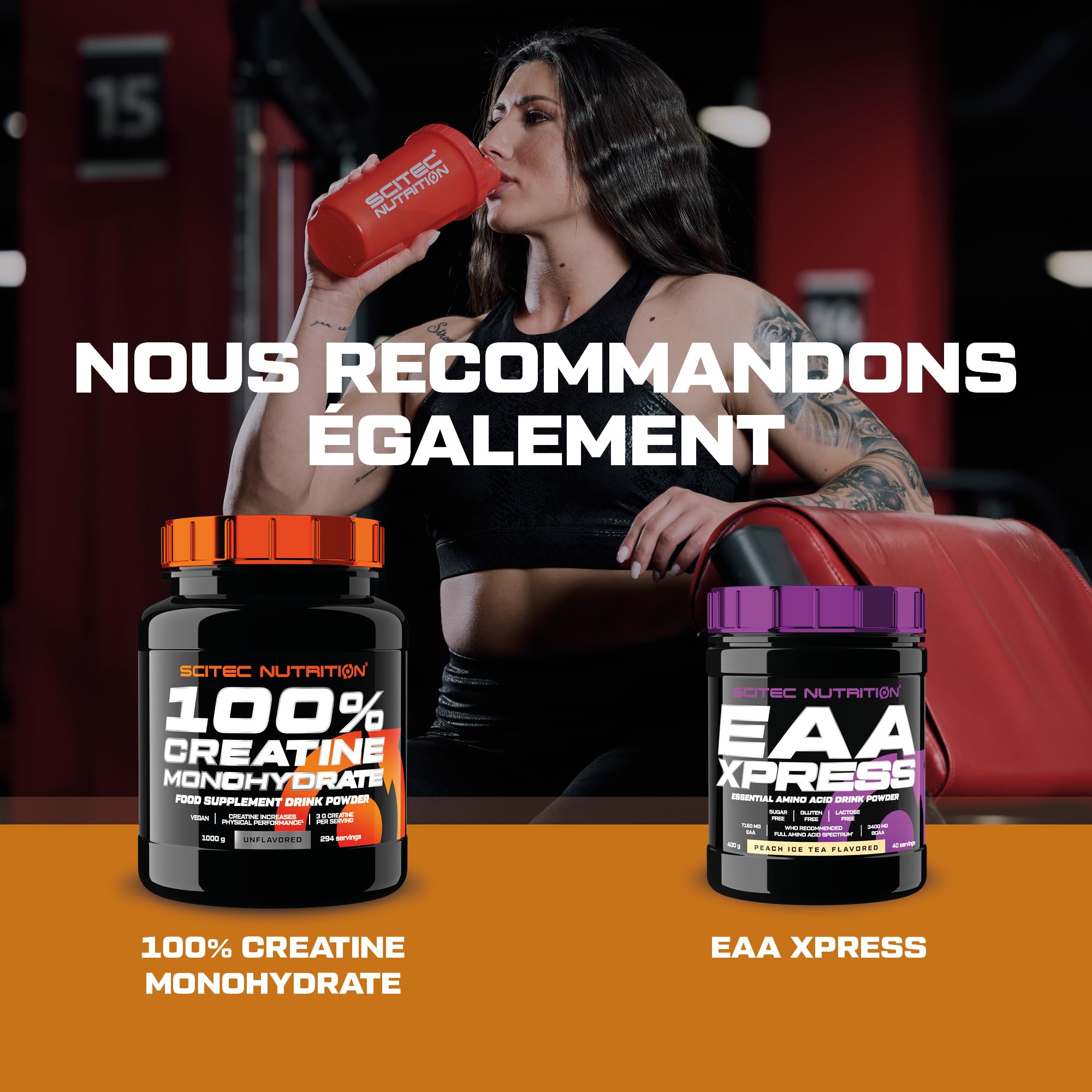 Scitec Nutrition 100% Beef Muscle, Boisson protéinée en poudre aromatisée avec hydrates de carbone, L-leucine et édulcorants, sans lactose, sans gluten, à faible teneur en sucre, 3180 g, Chocolat