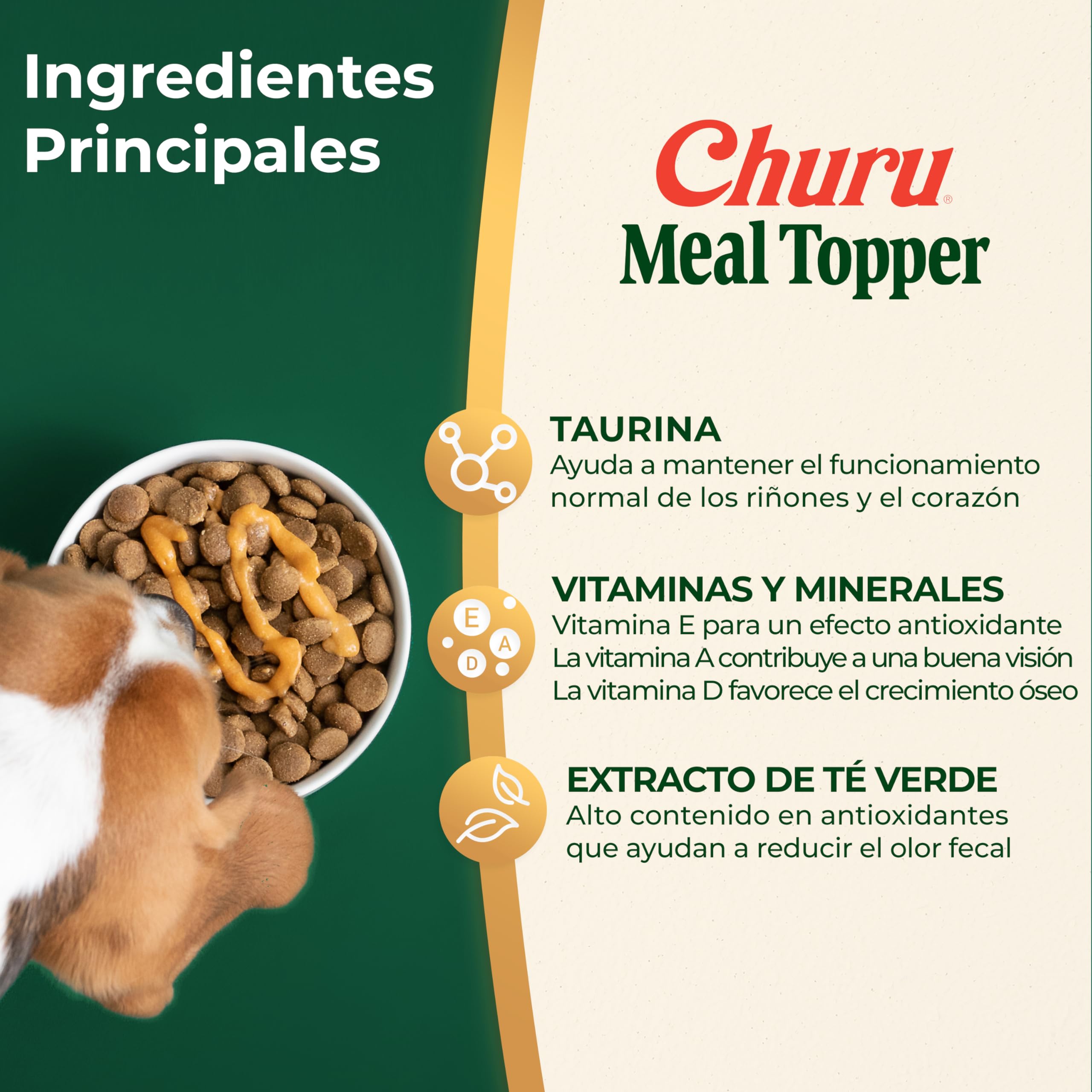 INABA Churu Meal Topper Perros Adultos – Receta Saludable de Salmón – Alimento Húmedo Completo y Balanceado con Vitaminas y Colágeno – Ideal para Mezclar con Croquetas - 672g (12x56g)