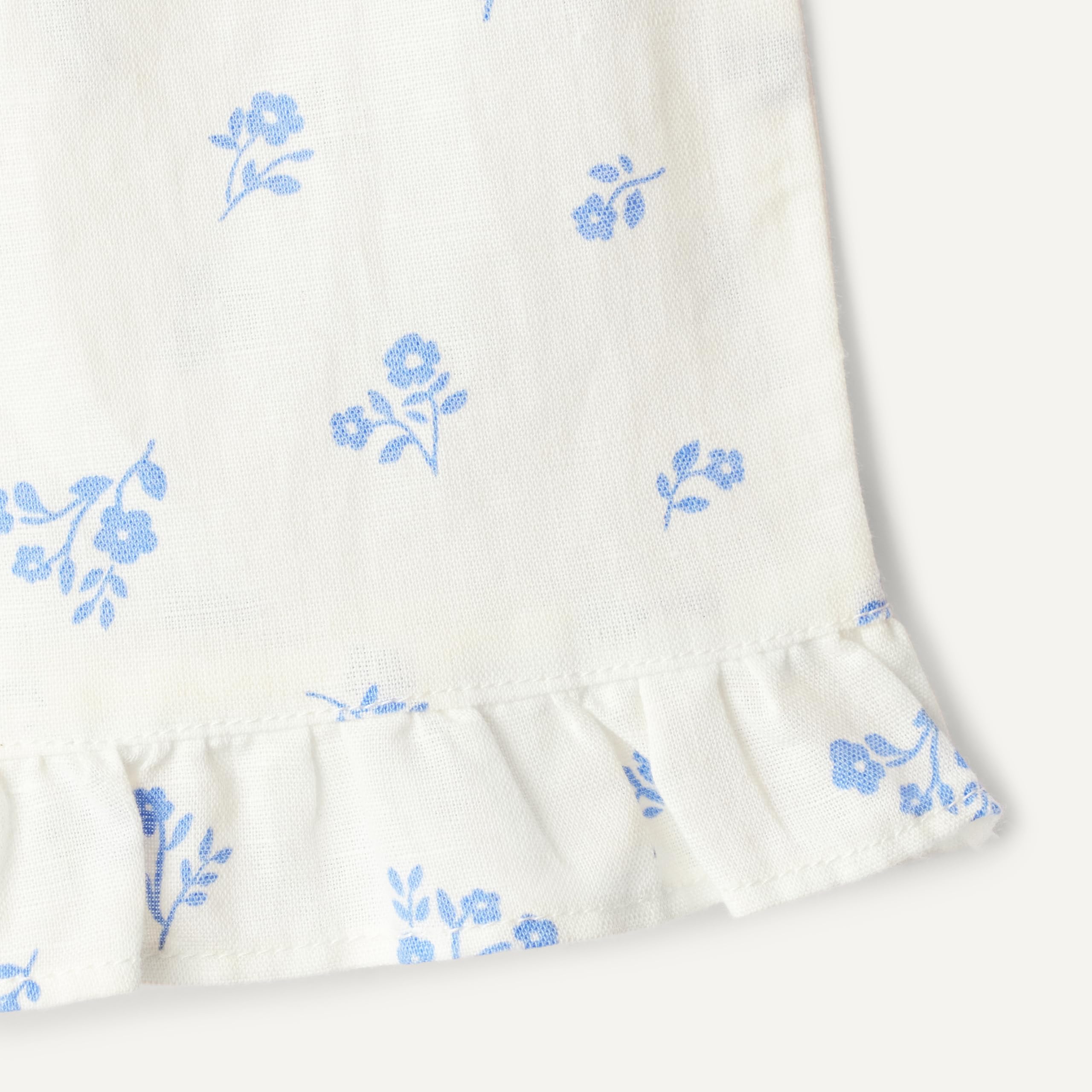 Amazon Essentials x Sofia Grainge Pantaloni Pull-On a Gamba Larga in Cotone e Lino, con Volant Unisex - Bimbi 0-24