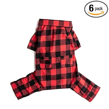 Fab Dog Flannel Dog Pajamas, 12