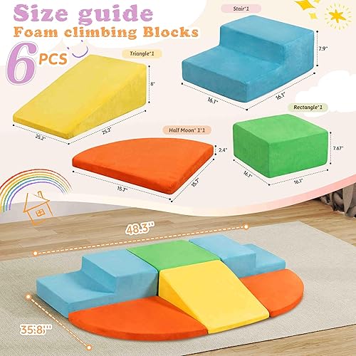 Miniatura 3 de Nuturelly Juego de actividades de bloques de espuma para niños que escalan y gatean