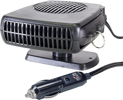 SubZero 12650 - Descongelador portátil de ventana de 12 V para automóvil, camión, SUV, Jeep, calentador de coche rápido 2 en 1 y desempañador con