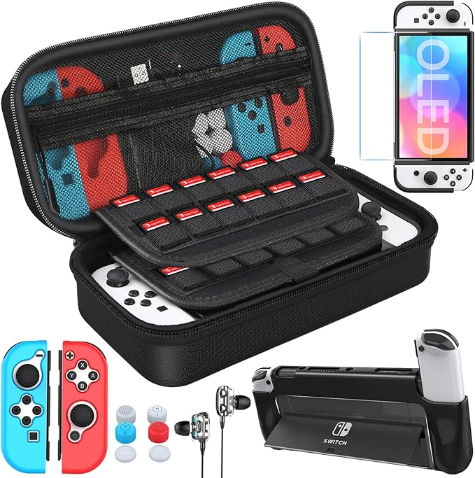 HEYSTOP Switch OLED Case for Nintendo Switch OLED Model with Dockable