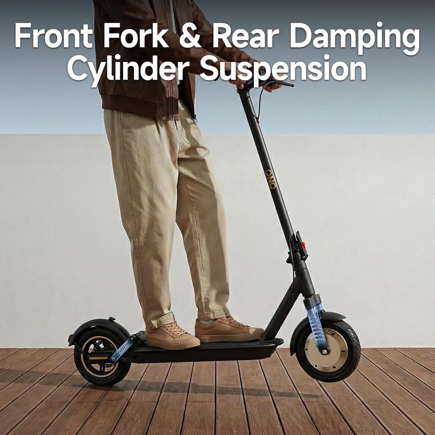 QnQ Electric Scooter, Peak 500W/1000W Dual Motors, Max20/28/35Miles Long Range, Top 19MPH/21MPH Speed, 8.5"/10" Tires, Dual Suspension, Dual Brake, E-Scooter for Adults and Teens