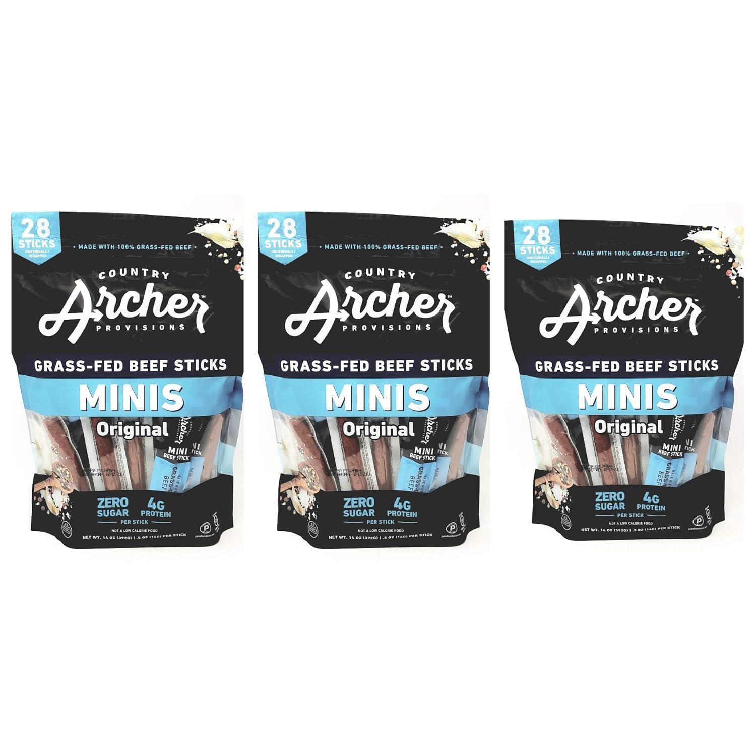 Country Archer Mini Beef Sticks Original Flavor 28