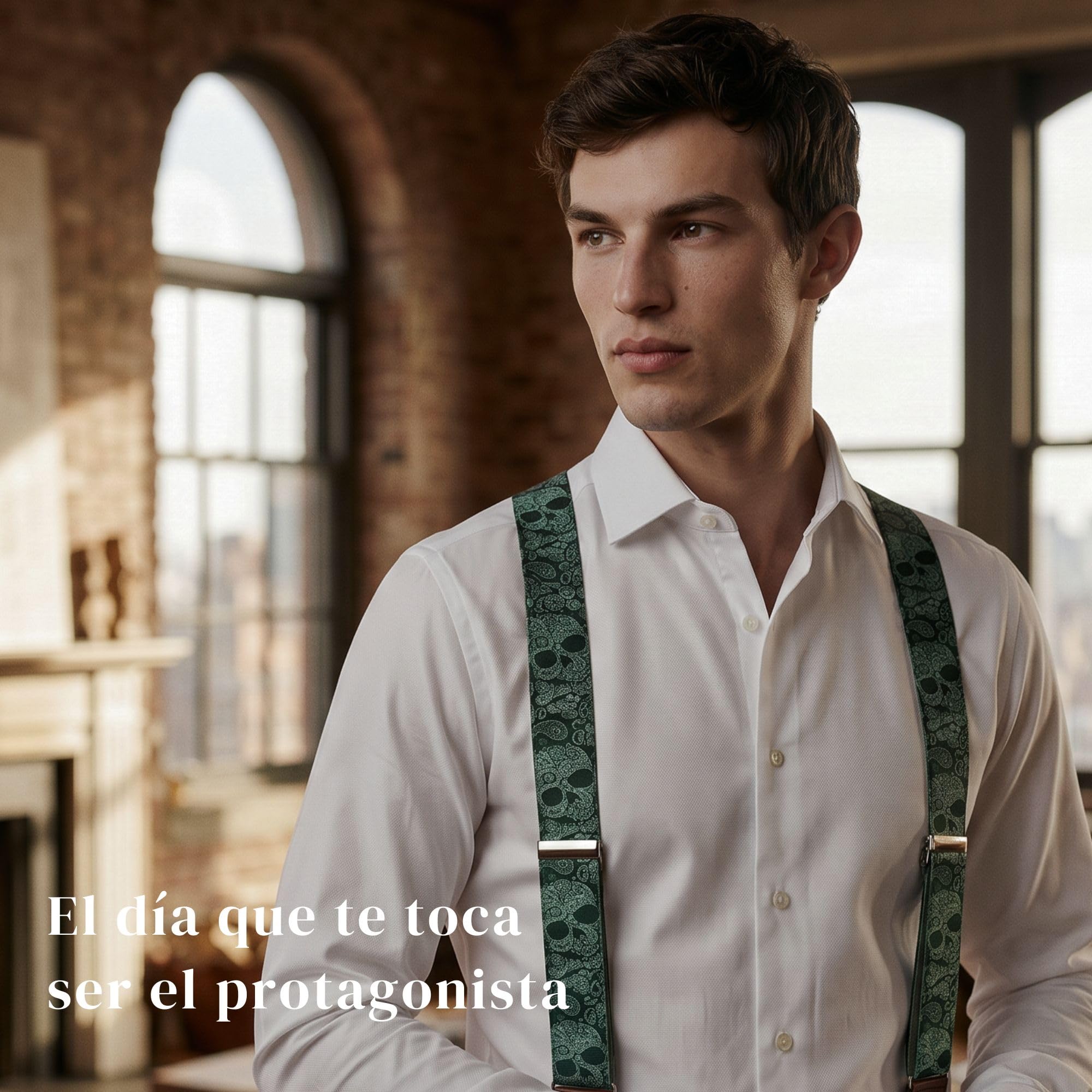 Tirantes Hombre Hechos a mano en España. Tirantes para pantalones hombre | 3 Pinzas extrafuertes.