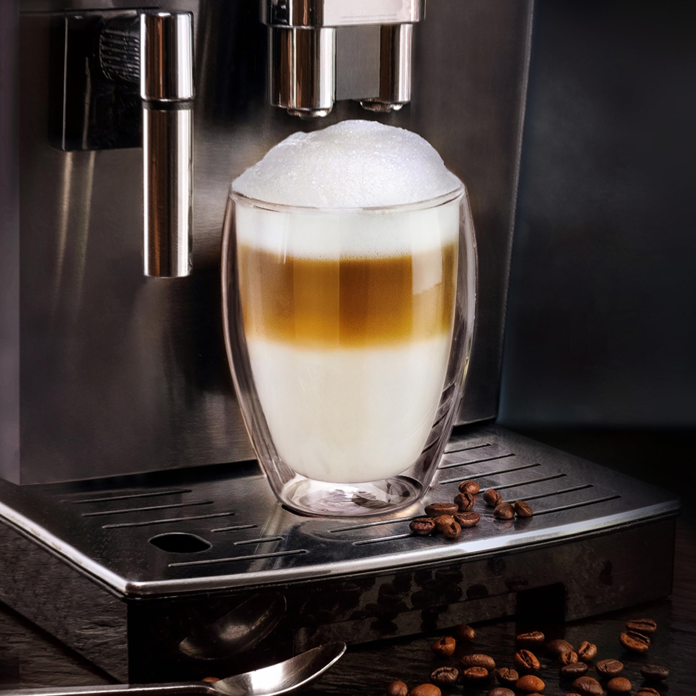 Tazza In Vetro Con Molecola Di Caffeina 450ml - Idea Regalo Per Chimici E Farmacisti - Beuta Graduata