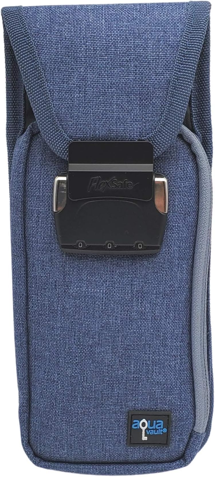 Mini by AquaVault Anti-Theft Portable Beach Chair Vault and Travel Safe. Packable, Lightweight & Slash Resistant. Use at the Beach, Pool, Waterpark, Cruise Ship, & More - Blue