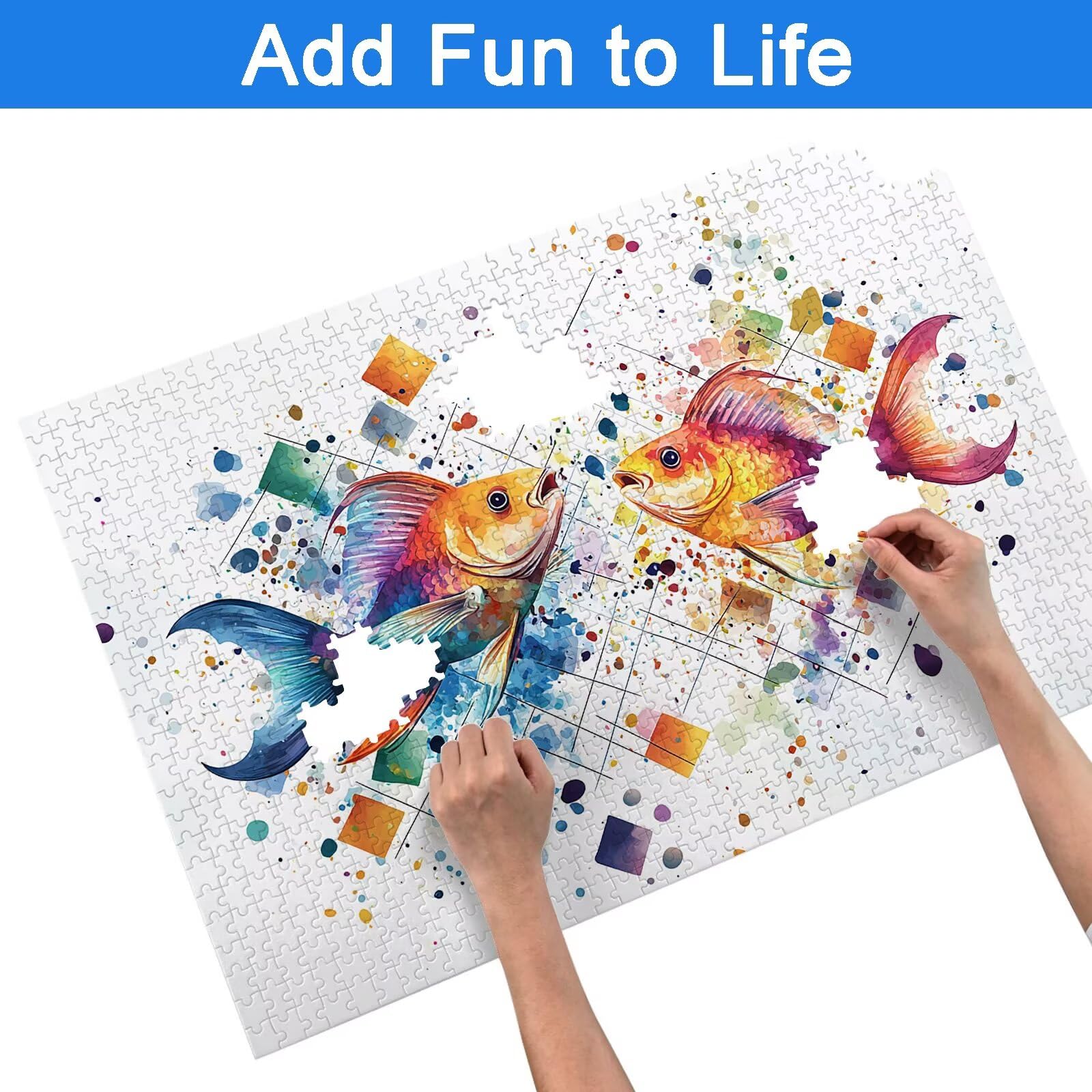 Puzzle 4000 Teile, Fantasie Puzzle 4000 Teile Erwachsene, Klassische Puzzles Tier, Holzpuzzle Erwachsene, Puzzlespiele für Die Ganze Familie, Geschenke für Frauen, Geschenke für Männer, Dekor, -6979