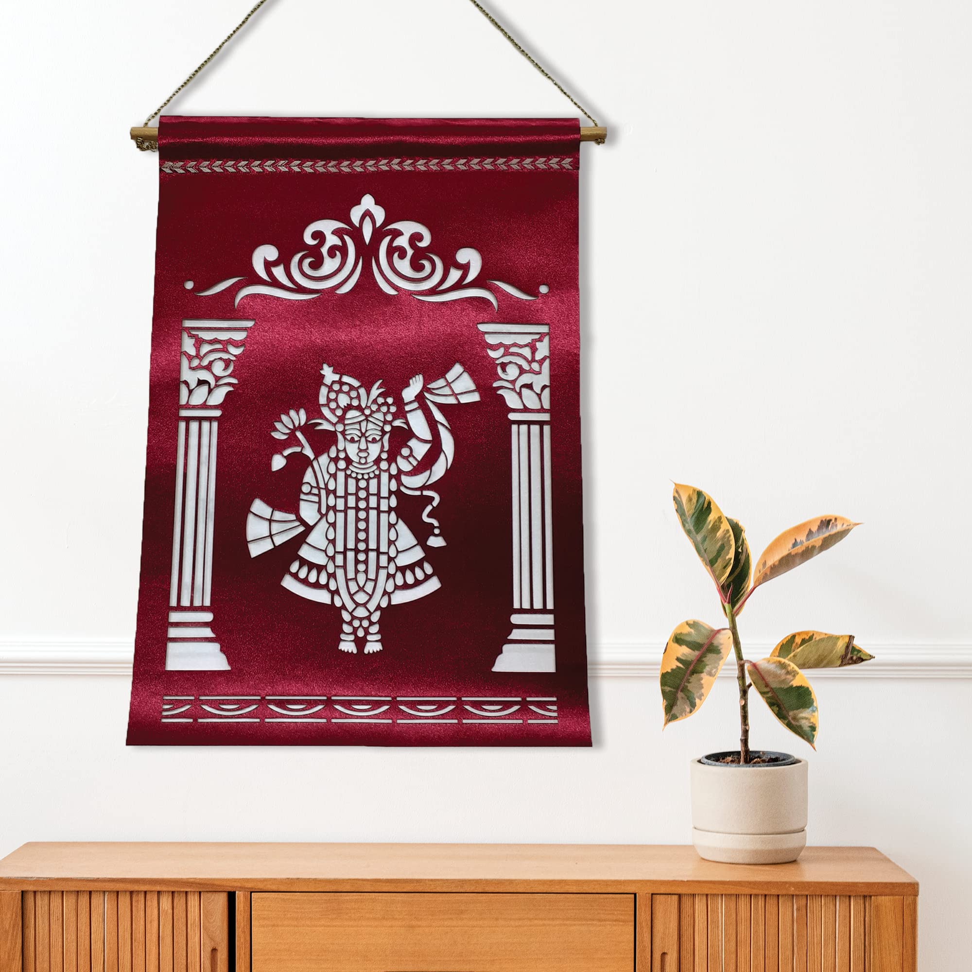 Edu Falaschi Temple of Shadows 特典セット サイン Divine Hanuman Chalisa Phad Wall Art | Sacred 40 Chaupai Artwork