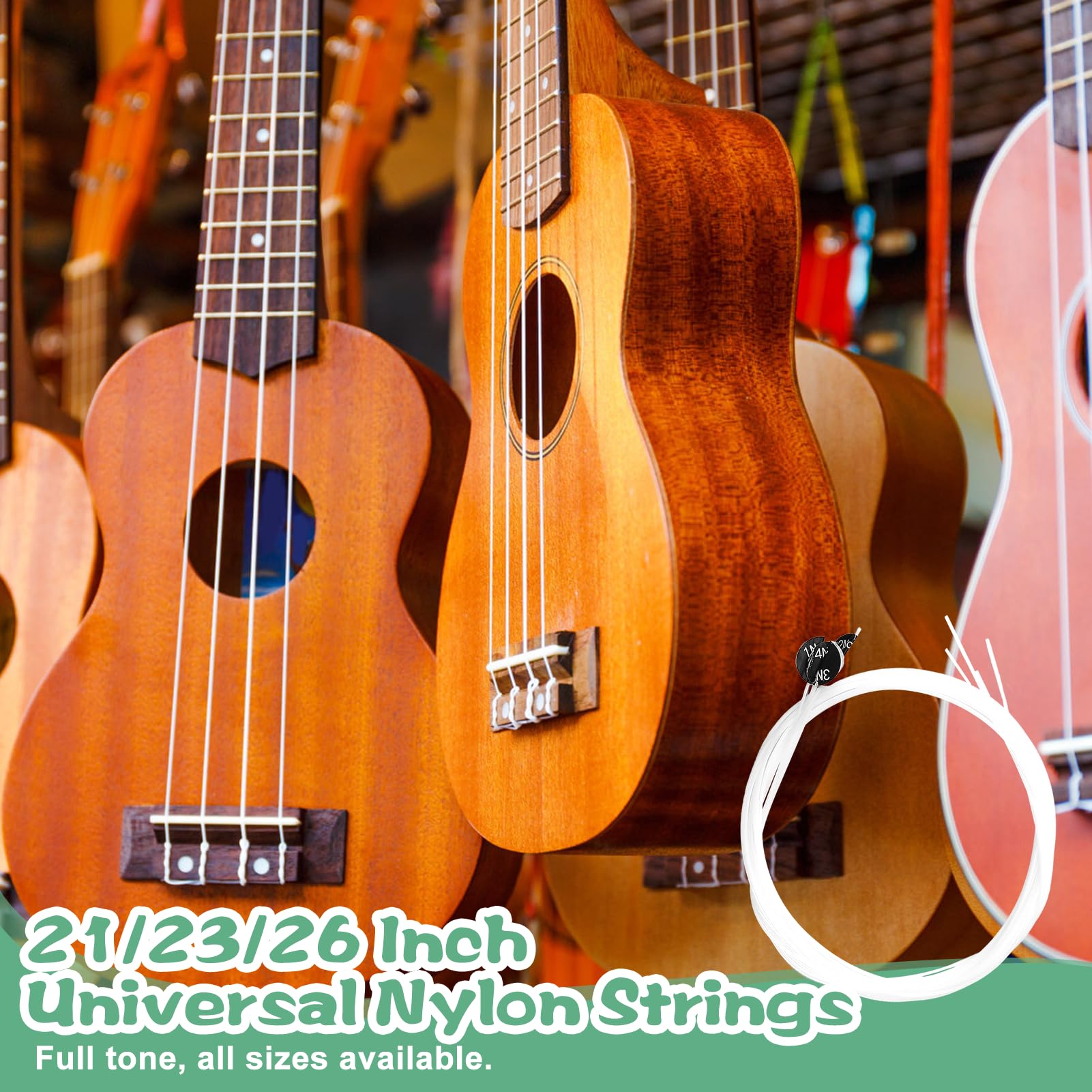 Support Ukulele Tiger Ukulélé Lot De 3 édiators En Feutre Pour Soprano, Concert, Ténor Support