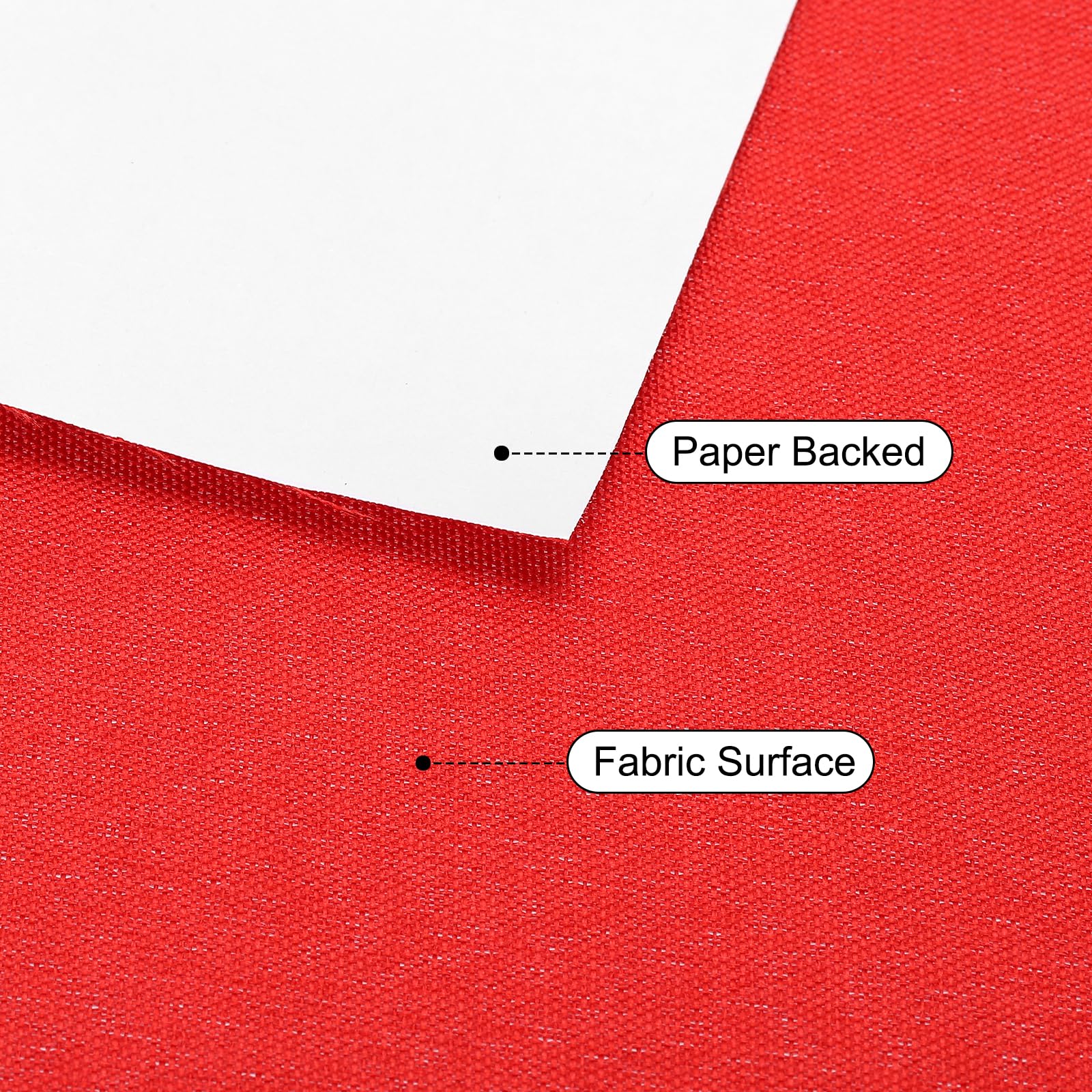 PATIKIL Book Binding Cloth, 51 x 11 Inches Book Cloth for Binding Repairing Fabric Surface Paper Backed Bookbinding Supplies, Red - Image 3