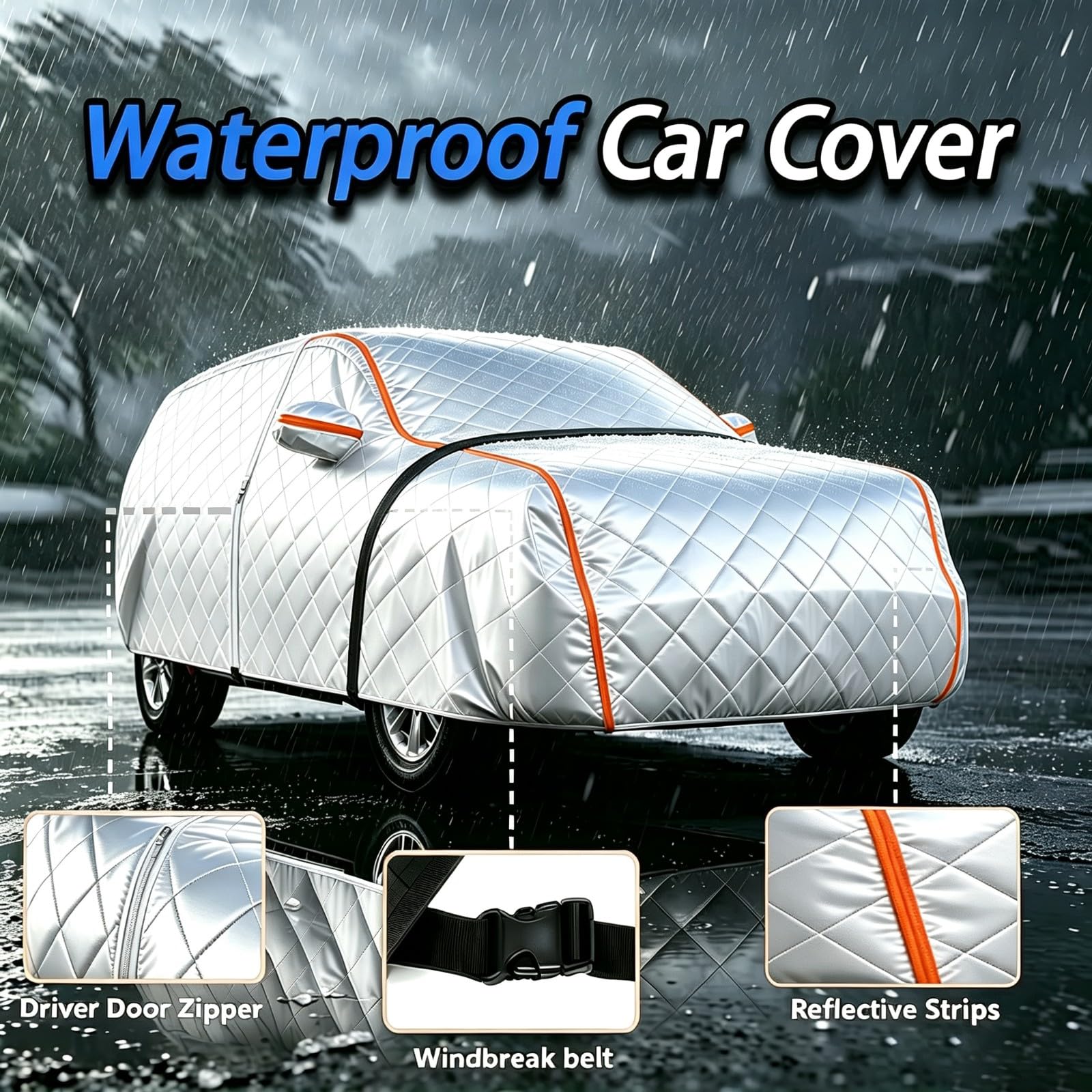 Funda Coche Antigranizo para Citroen C3 AIRCROSS | Funda para vehículos de exterior para todo tipo de clima, duradera, a prueba de granizo, ventisca y resistente a los rayos UV