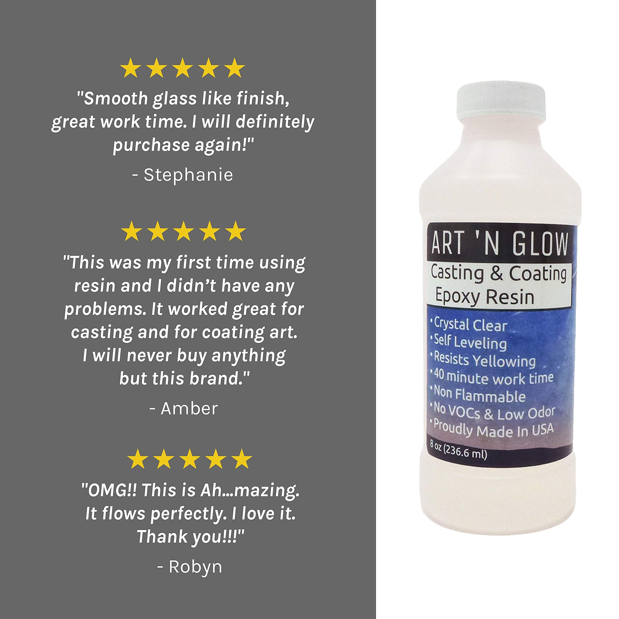 Art ‘N Glow Clear Casting and Coating Epoxy Resin Kit 2 Part