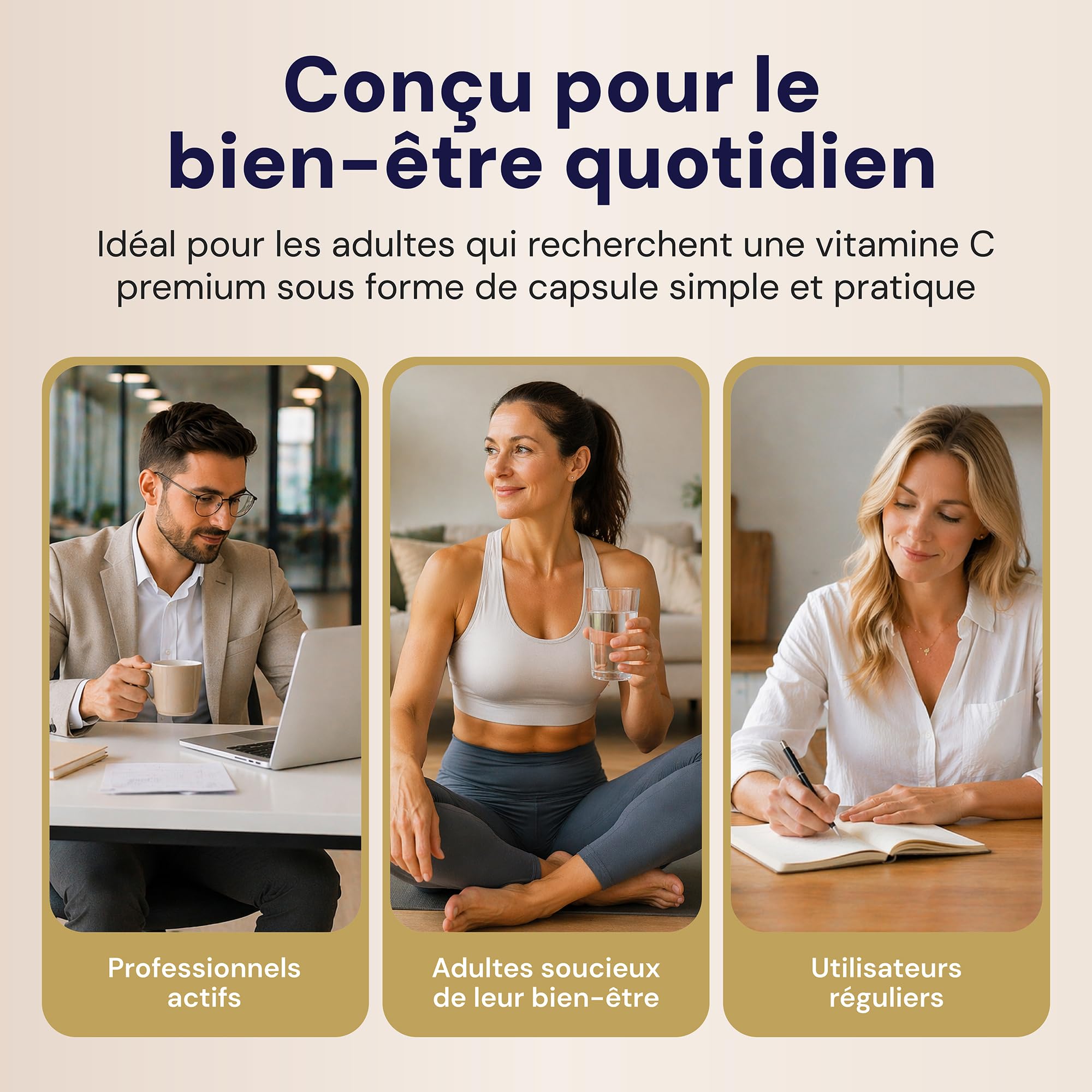 VITAMINE C LIPOSOMALE 500mg - Dose puissante Vitamine C I Encapsulée pour une biodisponibilité maximale I 100% non-OGM et végétalienne I Complément alimentaire - 60 Capsules Vegan