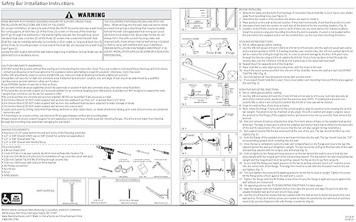Miniatura 34 de DELTA FAUCET Delta Faucet 41618, barra de seguridad de baño tradicional de 18 pulgadas, cromo pulido Cromado,Bronce champán,Bronce veneciano,Acero