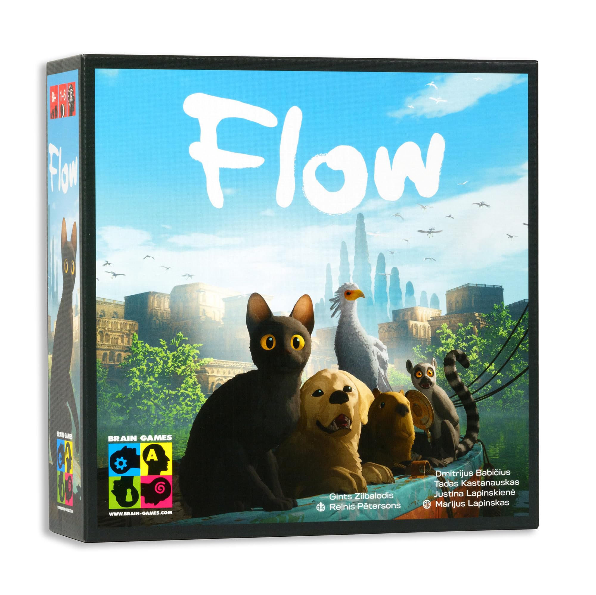 Flow: The Official Cooperative Board Game | Strategy Game for 1–4 Players Ages 8+ | Based on The Award-Winning Animated Film | Family & Solo Play |