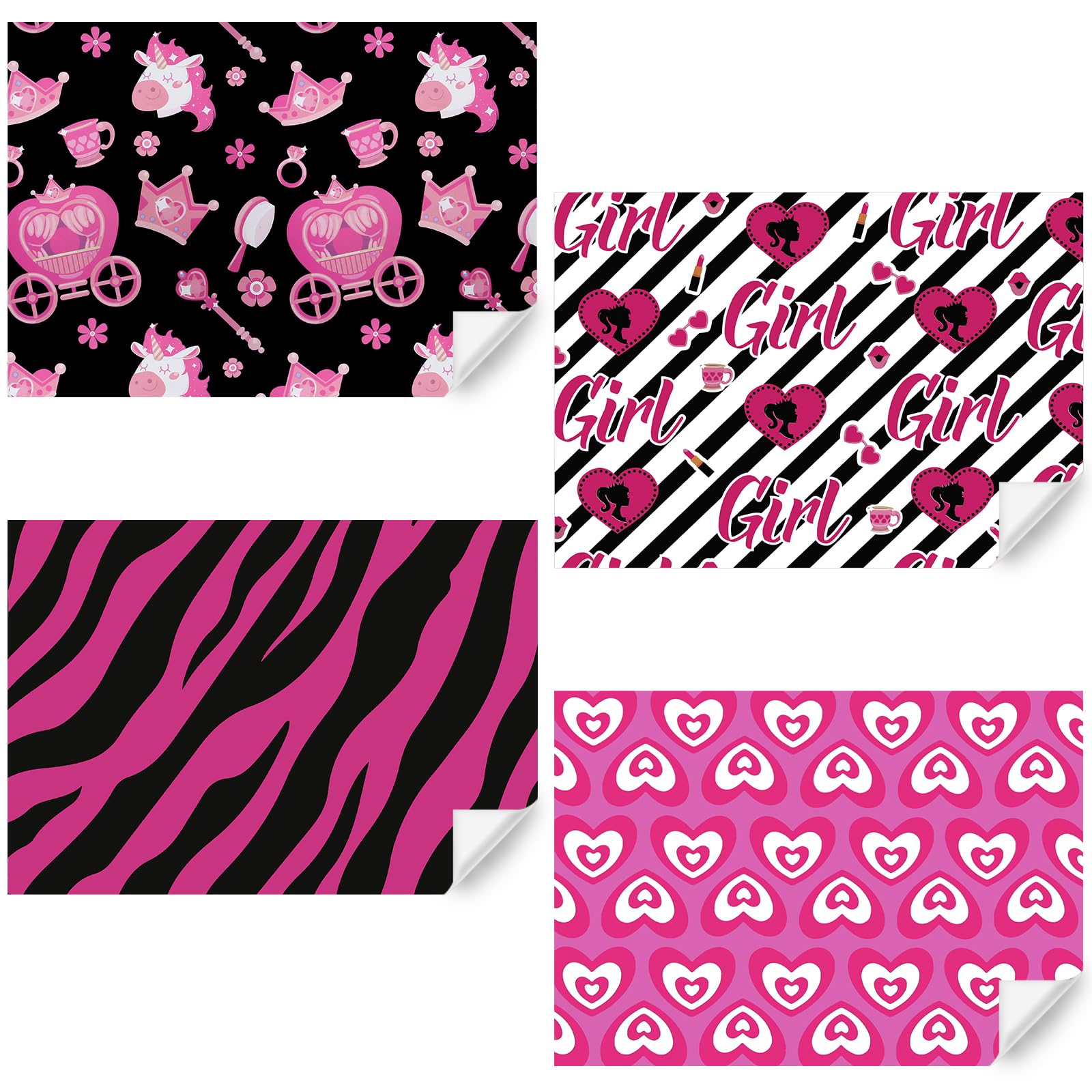 Lot De 4 Feuilles De Papier De Soie Blanc, 750 Mm X 500 Mm, Papier De