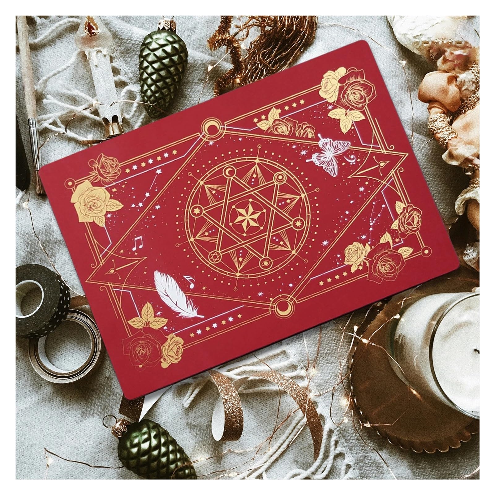 Self-Healing Cutting Mat Cutting Mat Craft Double Side Self Healing DIY Sewing Mats for Leather Engraving Board Card Quilting Scrapbooking Pad(Black Gold 44x30cm)