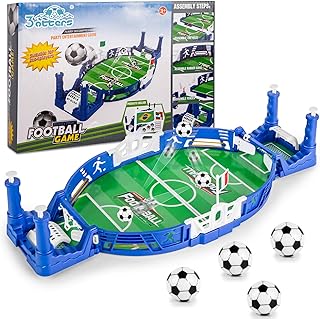 3 otters Tabletop Soccer Game Set, Mini Football Soccer Game Board for Foosball Pinball Kids Adults Interactive Game Room Family Night