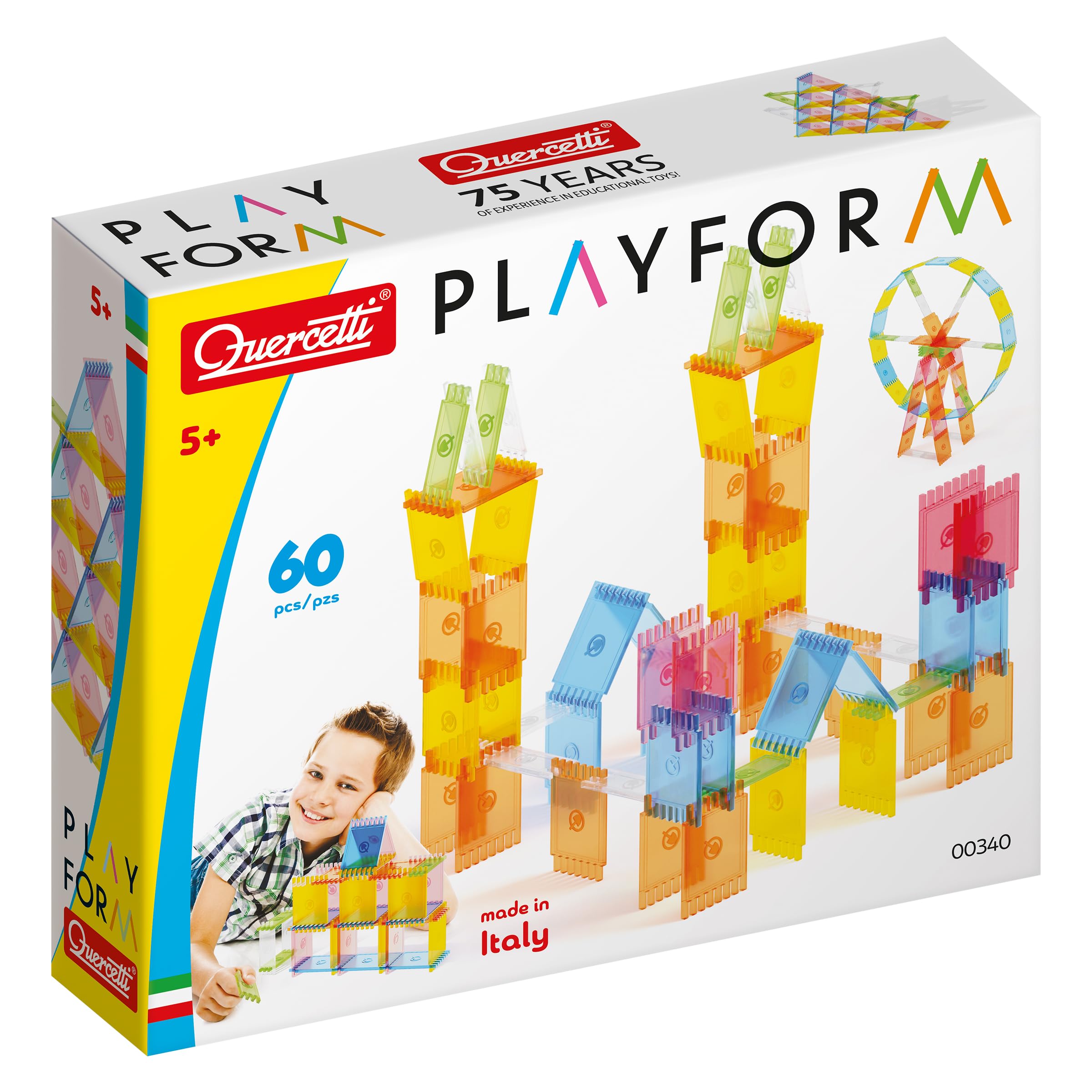 Quercetti - 0340 PlayForm - Building & Construction Toys, House of cards
