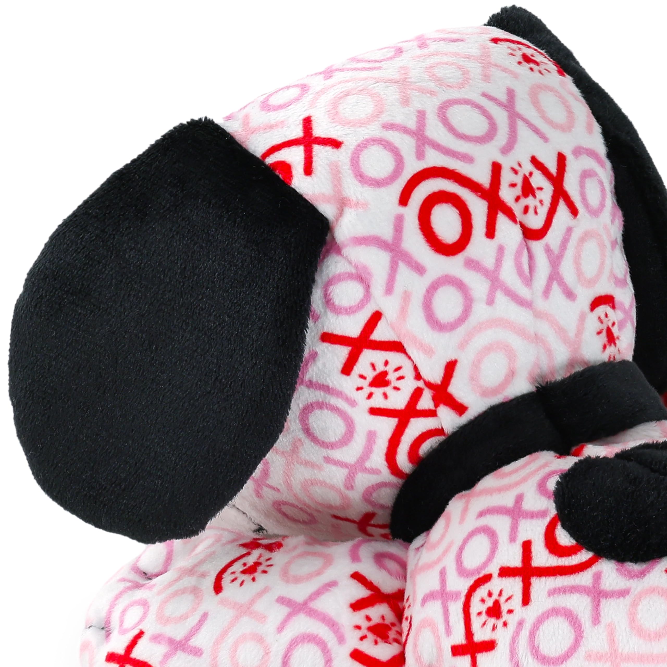 Hallmark Peanuts Valentinstag Floppy Snoopy Plüschtier (rosa und rot XOXO auf Weiß) Geschenk für Kinder, Enkelkinder, Ehepartner