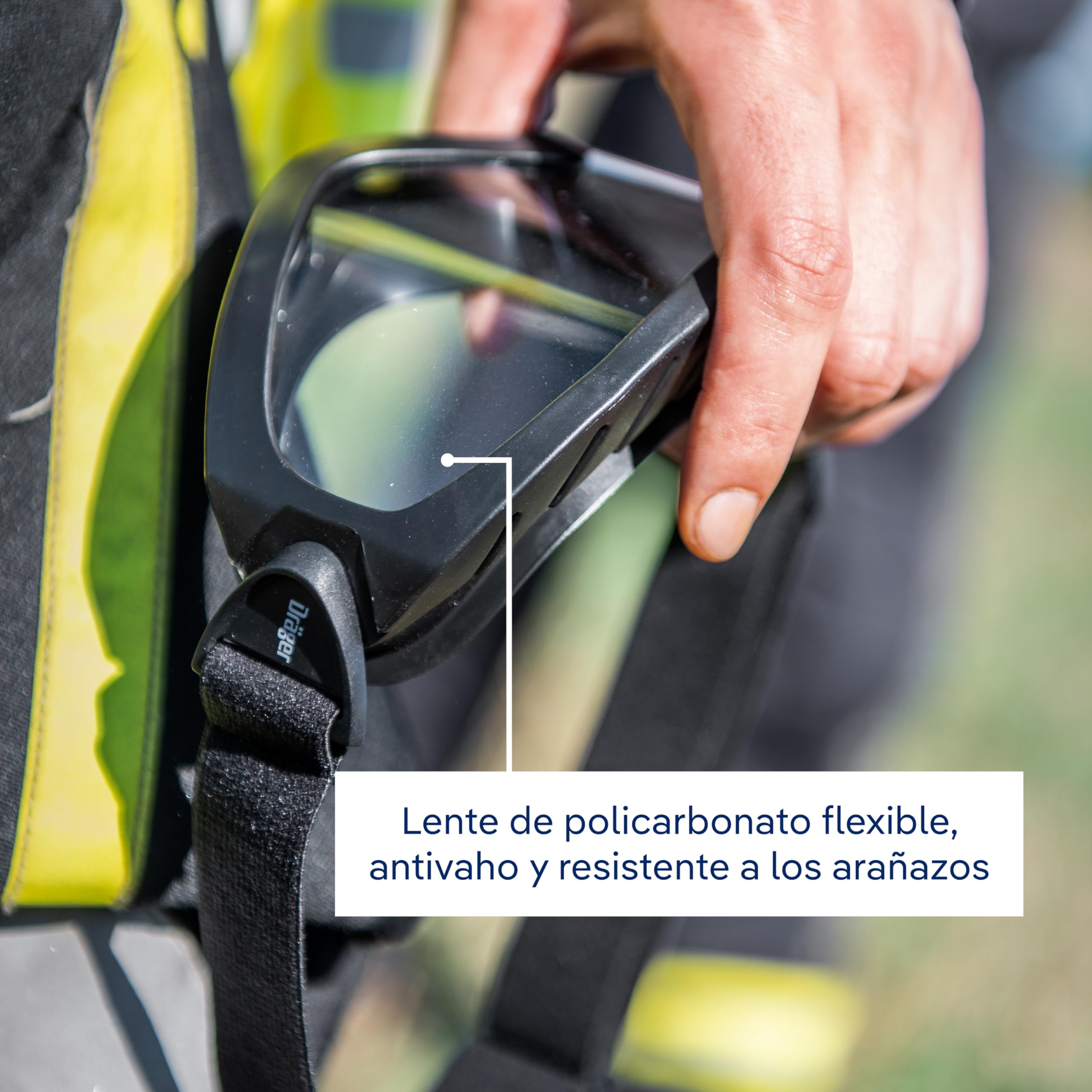 Dräger X-plore 3500 Kit de Respiración para Incendios Forestales | Máscara de Media Cara + Filtros ABEK1Hg-P3 - Protección contra Humo y Cenizas de Incendios Forestales