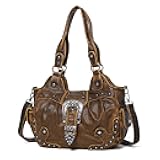 Hobo Bags for Women Vegan Leather Purses and Handbags Ladies Chic Shoulder Bags Crossbody Purses with Metal Studs
