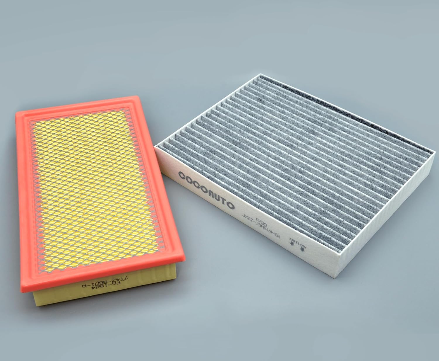 COCOAUTO Cabin & Engine Air Filter Kit for Ford Explorer 2.3L (2020-2024) & 3.0L (2020-26), Lincoln Aviator (2020-26), Police Interceptor Utility(2020-26), Replace FA1884, 7T4Z9601A, FP89, JX6Z9601A